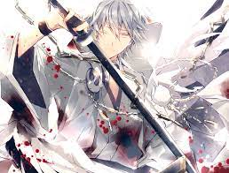 Anime kiss snow white with red hair. Hd Wallpaper Touken Ranbu Tsurumaru Kuninaga Katana White Hair Anime Boy Wallpaper Flare