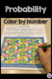 Probability Fun With Color By Number Consumer Math Probability Probability Math