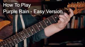I only want to see you underneath the purple rain verse 3 g em honey i know i know i know times are changin' d c it's time we all reach out for somethin' new that means you too g you say you want a. Purple Rain Easy Chords Prince Guitar Tutorial Youtube