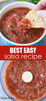 Best Homemade Salsa Recipe In 2020 Easy Salsa Recipe Food Processor Recipes Homemade Salsa Recipe