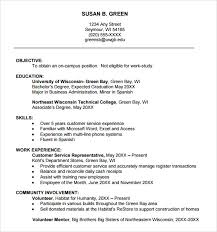 Your career objective statement is an opportunity to make a connection of your interests and goals with your choice of the university and program. Free 8 Sample College Resume Templates In Ms Word Pdf