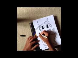 How to draw gangster spongebob, step by step, drawing guide, by dawn. Drawing Graffiti Characters Donald Duck Youtube