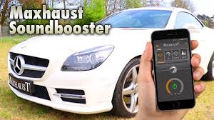 Mercedes Benz Slk 350 Maxhaust Active Sound System Youtube