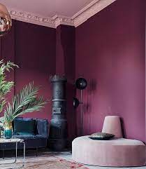 velvet powdery chalk finish in the colors old wine and skin powder classico chalk based paint by purple walls living room burgundy room bedroom wall colors
