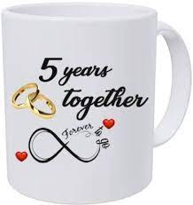 But one that comes close should be memorable. Jaipurart Fifth Wedding Anniversary Gift For Him And Her 5th Year Relationship Mug 5 Years Of