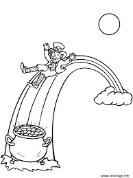 coloriage arc en ciel couleur saint patrick dessin st a imprimer abu de aladdin