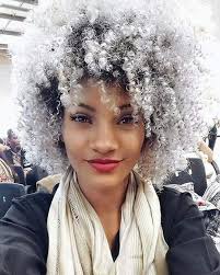 Naturalhair Coloredhair Dyed Natural Hair Natural Hair Styles Grey Curly Hair
