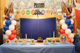 Eagle scout, his parents, the guests, and the ceremony participants; Wading River Boy Scouts Troop 94 Honors Seven New Eagle Scouts Riverheadlocal