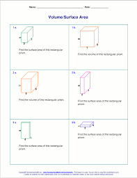 Math worksheets according to topics math worksheets according to grades interactive zone grade 5 math lessons. Free Worksheets For The Volume And Surface Area Of Cubes Rectangular Prisms