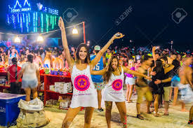 Koh phangan, thailand (cnn) — it's approaching sundown on a full moon saturday, but revelry is in short supply in haad rin, home of koh phangan's. Koh Phangan Thailand October 8 2014 The Full Moon Party Stock Photo Picture And Royalty Free Image Image 55693705