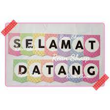 Check spelling or type a new query. Banner Bunting Garland Flag Ucapan Selamat Datang Shopee Indonesia