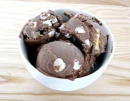 Rocky Road Ice Cream Rocky Road Ice Cream Ice Cream Recipes Homemade Ice Cream