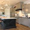 Gray kitchen cabinets provide a gorgeous neutral tone that's easy to match with other elements in your home. 1