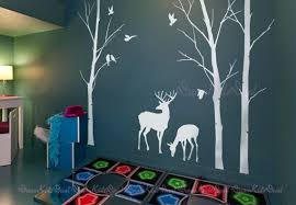 Birch Tree Vinyl Wall Decal Birch Trees Decals Deer Wall Decals Nature Wall Decals Vinyl Wall Decal Wall Decal Stickers Birch Tree Nursery Wall Stickers Dk112 Nursery Wall Stickers Wall Decals Vinyl Wall Decals