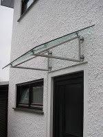Edelstahlvordach Rom Ein Echtglas Vordach Mit Dreieck Edelstahltragern Glasvordach Vordach Vordach Hauseingang