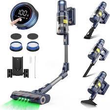 VICSONIC Cordless Vacuum Cleaner, 520W33KPA Stick Vacuum Cleaner, 65Min  Runtime 7 * 2500mAh, OLED Display, 180° Foldable Vacuum Cleaner with Touch  Display for CarpetHardwood FloorPet Hair : Amazon.co.uk: Home & Kitchen