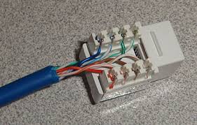 When the length of exposed wires are at a decent length (a little less than a thumbs length. Rj 45 Jack Wiring Diagram B Crimping An Rj45 Connector Correctly