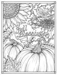 Keep your kids busy doing something fun and creative by printing out free coloring pages. Get This Thanksgiving Coloring Pages For Adult Free Printable Bountiful Fall Blessings