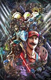 Super Smash Bros Poster By Ted Graves I Redd It Submitted By Reddit Pi To R Alternativeart 0 Comme Super Smash Bros Characters Smash Bros Smash Bros Funny