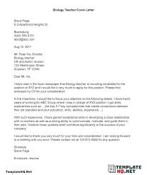 Biology Teacher Cover Letter Cover Letter Teacher Cover Letter Lettering