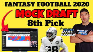 Real 2020 nfl mock draft | fantasy football rankings Fantasy Football Mock Draft 2020 With The 8th Pick Youtube