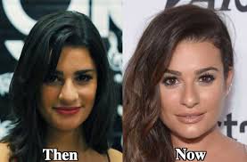 Lea michele pulled her long brunette hair back into a low ponytail with blunt bangs at the step up women's network 12th annual inspiration awards on june 5, 2015. Lea Michele Plastic Surgery Rhinoplasty Boob Job