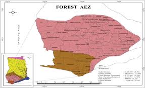 Lambert's projection of africa and australia showing lowlands, highlands and mountain ranges. Managing Soil Nitrogen Under Rain Fed Lowland Rice Production Systems In The Forest Agroecological Zones In Ghana Intechopen