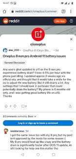 Can anyone show me the way? Possible Fix Oneplus 8 8 Pro Users Reporting Massive Battery Drain On Oxygenos 11