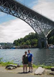 Lora and Will | A shot of us with the Aurora Bridge behind u… | Will Boyd |  Flickr
