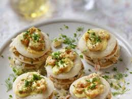 Millefeuille De Blinis Recette Amuse Bouche Au Crabe Cuisine Recette