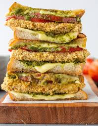 Spead a thin layer of pesto 3. Chicken Pesto Panini Pesto Chicken Chicken Pesto Panini Vegetarian Chicken