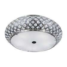 Looks great flush mounted and includes a special opening key. Home Decorators Collection 15 In 5 Light Brushed Stainless Steel Round Flush Mount With Glass Accents 16654 The Home Depot