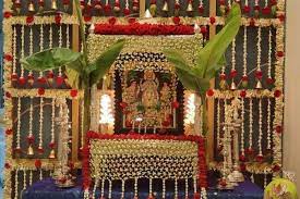 Pooja room decoration ideas with flowers. Pooja Decor Mars