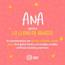 Significado Del Nombre Ana