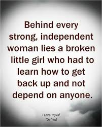 Yes I Will Never Depend On Anyone Cuz I Scare I Can T Control My Feelings And I Don T Wa Finding Strength Quotes Believe In Yourself Quotes Feeling Down Quotes