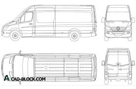 Cad Mercedes Benz Sprinter Dwg Free Cad Blocks