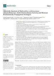 Director nelson spoke on the city receiving the helen putnam award and thanked the commission, city council, and executive leadership for their support. Pdf Alkaloids Analysis Of Habranthus Cardenasianus Amaryllidaceae Anti Cholinesterase Activity And Biomass Production By Propagation Strategies
