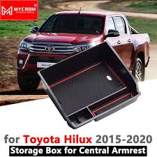 Armrest Box Storage Car Organizer Accessories For Toyota Hilux Sr5 Hilux Revo An120 An130 120 130 2015 2016 2017 2018 201 Toyota Hilux Cars Organization Toyota