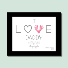 Birthday Gift Birthday Crafts For Dad From Daughter Gift For Daddy From Daughter Newborn Baby Girl Gift Daddy New Dad Gift Father Daughter Gift Baby Footprint Daddy Gifts Dad Birthday Gift Baby Footprint Art
