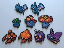 Pokemon Gen 1 41 49 Zubat Golbat Oddish Gloom Vileplume Paras Parasect Venonat Venomoth Perler Bead Perler Bead Art Pokemon Bead Pixel Art Pokemon
