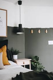 Guest Bedroom Reveal With Ikea Within The Grove In 2020 Green Accent Walls Bedroom Wall Designs Half Painted Walls