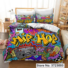 Roblox boombox codes (2 anime codes too). 3d Anime Hip Hop Graffiti Code Printed Bedding Set Duvet Covers Pillowcases Comforter Bedding Set Bedclothes Bed Linen No Sheet Bedding Sets Aliexpress