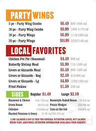 Lee S Famous Recipe Chicken Menu In Covington Kentucky