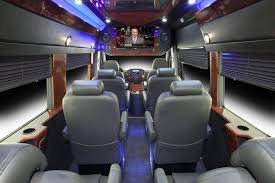 Executive Sprinter Van Seats 10 Passengers Luggage Capacity 10 Black Exterior And Leather Interior Forward Facing Captain Cha Luxury Bus Luxury Rv Luxury Van