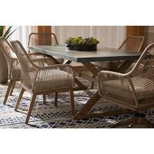 Hampton Bay Haymont Stationary Steel Wicker Outdoor Patio Dining Chair With Beige Cushion 2 Pack Frs80 Outdoor Dining Room Patio Dining Outdoor Dining Chairs