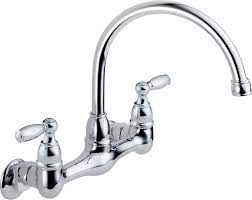 They offer the discerning homeowner the option of keeping the sink and countertop clear of clutter, and free up. Peerless 2 Handle Wall Mount Kitchen Sink Faucet Chrome P299305lf Touch On Kitchen Sink Faucets Amazon Canada