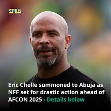 Eric Chelle is set for a showdown meeting with top officials of the NFF.  Link in the comments. Credit: Catherine Ivill