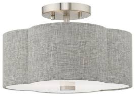 Rounded hand blown satin opal white glass seems to float over a bronze frame. Brushed Nickel Livex Lighting 7351 91 Westfield 2 Light Ceiling Mount Tools Home Improvement Lighting Accessories Amaltheiayada Gr