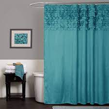 Need a new shower curtain rod? Amazon Com Lush Decor Lillian Shower Curtain Textured Shimmer Circle Design Bathroom 72 X 72 Turquoise Home Kitchen