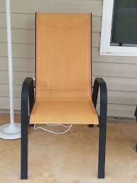 Slingback Chairs Getting A Makeover Outdoor Sling Chair Patio Chairs Makeover Patio Furniture Makeover